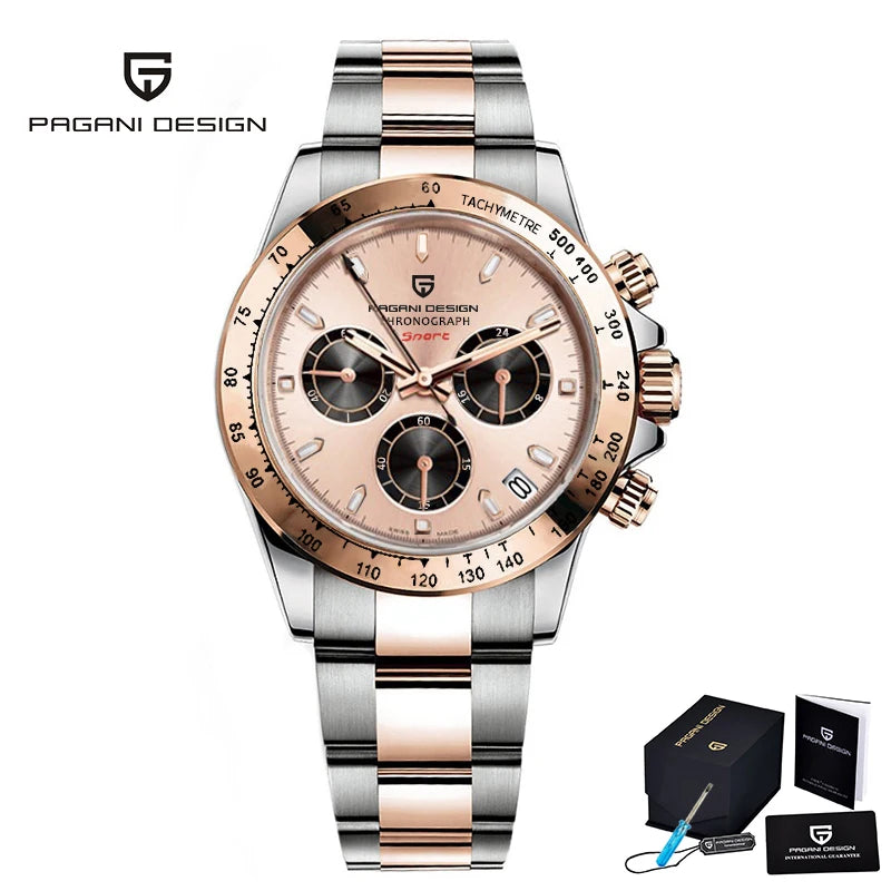 2026 New Men'S Watches Quartz Business Watch Mens Watches Top Brand Luxury Watch Men Chronograph VK63 Reloj Hombre