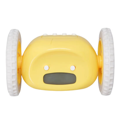 Wake Up on Time with the Extra Loud Alarm Clock on Wheels - Perfect for Heavy Sleepers!
