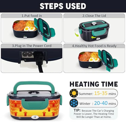 Revolutionize Your Mealtime with the Electric Lunch Box - Enjoy Hot, Homemade Meals Anywhere!