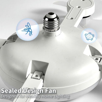 Transform Your Space with the Versatile 4-Head Socket Fan Light – Remote-Controlled, Dimmable LED with 3 Color Temperatures & Wind Speeds for Ultimate Comfort