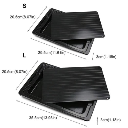 Fast Defrosting Tray with Water Storage - Efficient Thawing Plate for Meat and Frozen Foods