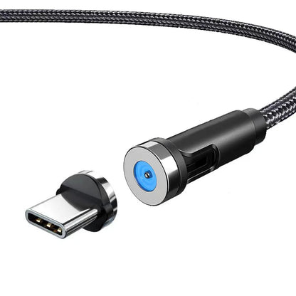 Experience Ultimate Convenience with the 540 Rotate Magnetic Type-C Mobile Phone Charger Cable for iPhone, Samsung, and Xiaomi