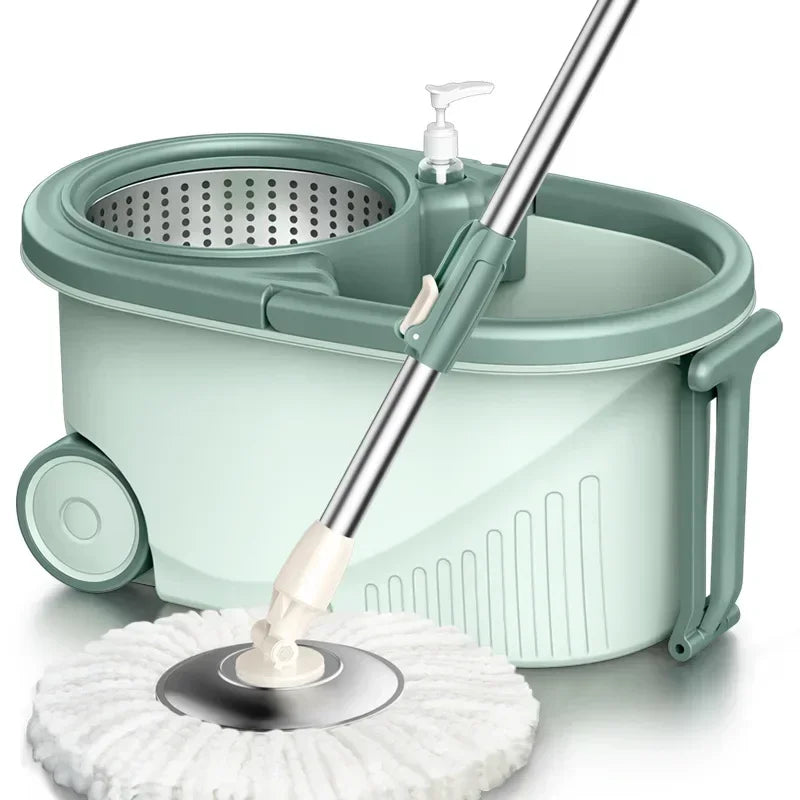 Effortless Cleaning with the Automatic Rotation Labor-Saving Mop and Magic Mop Bucket Set