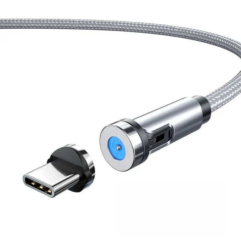 Experience Ultimate Convenience with the 540 Rotate Magnetic Type-C Mobile Phone Charger Cable for iPhone, Samsung, and Xiaomi