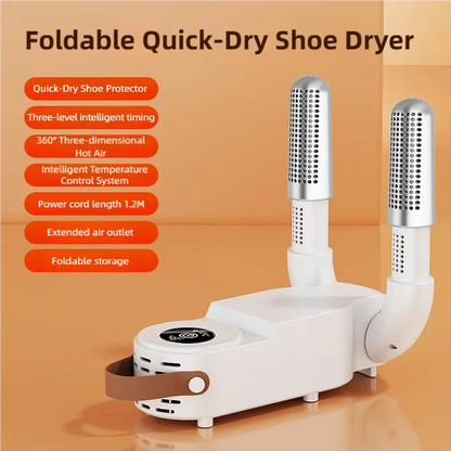 Revolutionary Foldable Touch Screen Shoe Dryer - Fast Heating, Sterilization, and Deodorizing for Ultimate Comfort