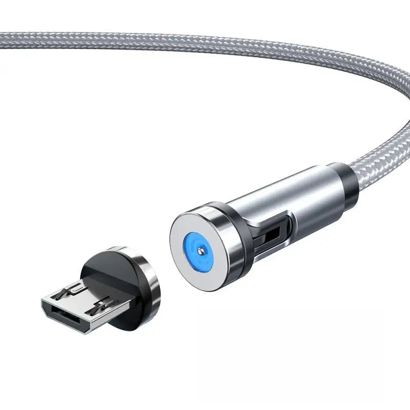 Experience Ultimate Convenience with the 540 Rotate Magnetic Type-C Mobile Phone Charger Cable for iPhone, Samsung, and Xiaomi