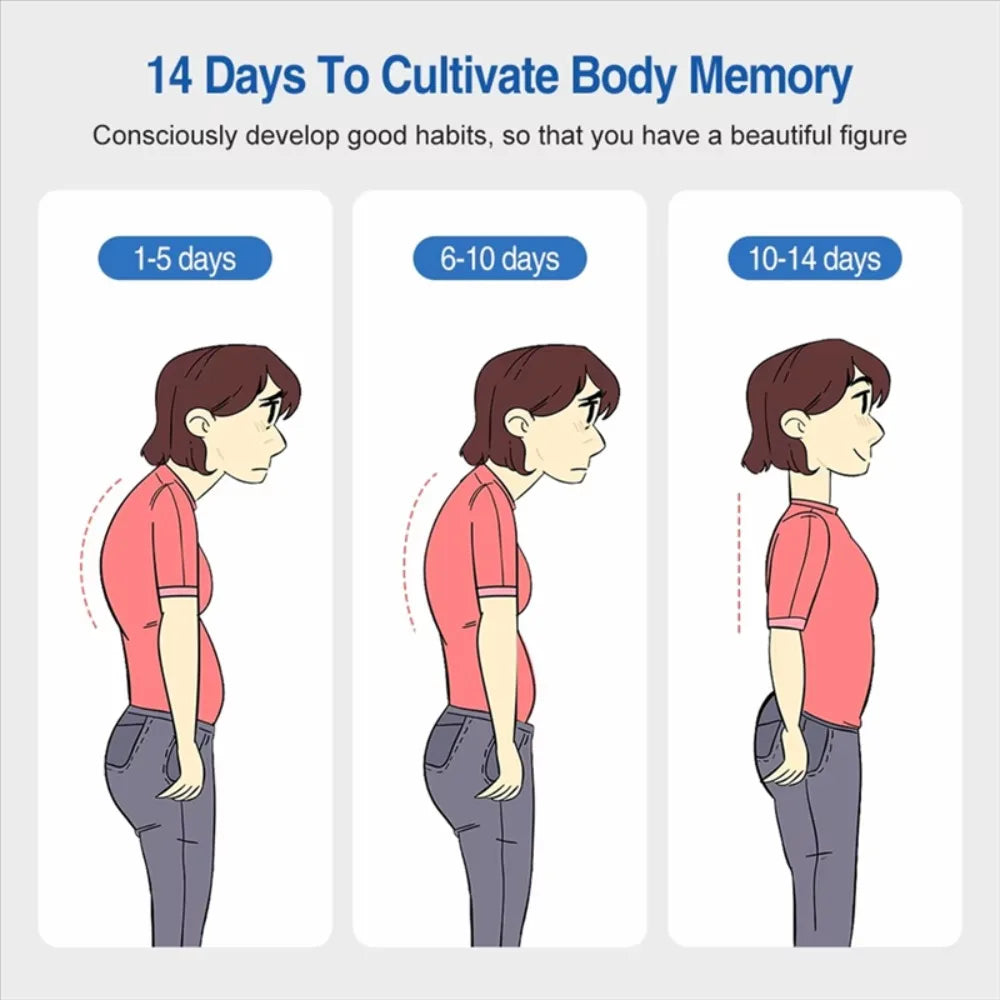 Transform Your Posture with the Adjustable Smart Back Brace - Vibration Reminder for Neck Pain Relief, Perfect for Adults and Kids