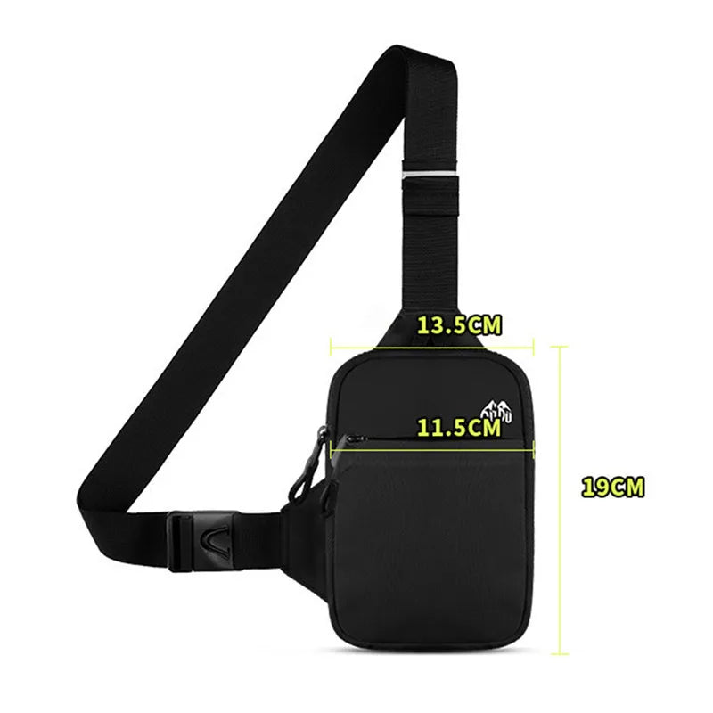 Versatile Sports Chest Bag for Men and Women - Waterproof Crossbody Bag for Outdoor Adventures