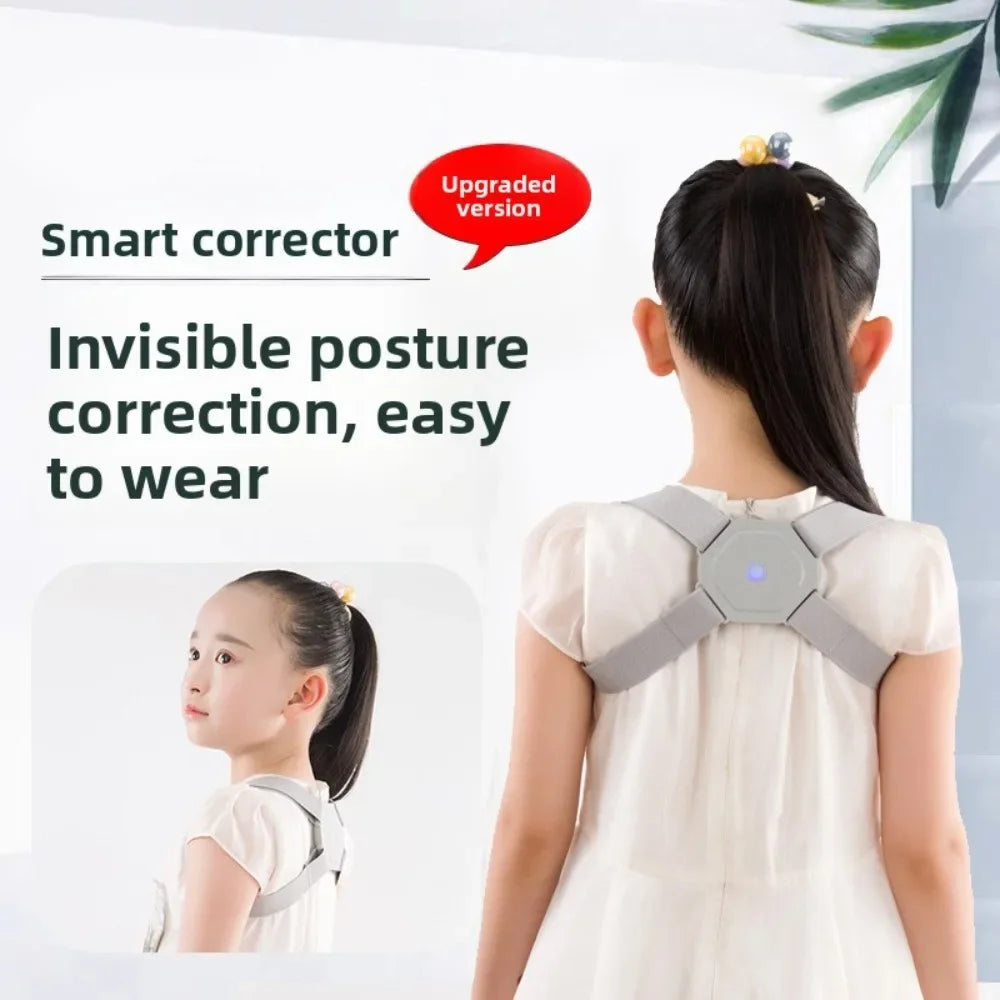 Transform Your Posture with the Adjustable Smart Back Brace - Vibration Reminder for Neck Pain Relief, Perfect for Adults and Kids