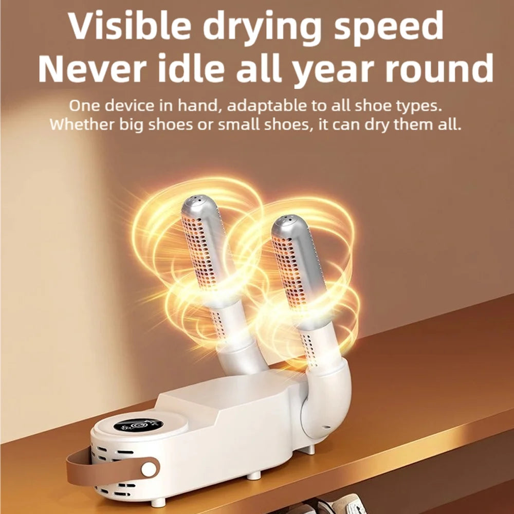 Revolutionary Foldable Touch Screen Shoe Dryer - Fast Heating, Sterilization, and Deodorizing for Ultimate Comfort