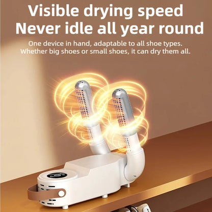 Revolutionary Foldable Touch Screen Shoe Dryer - Fast Heating, Sterilization, and Deodorizing for Ultimate Comfort