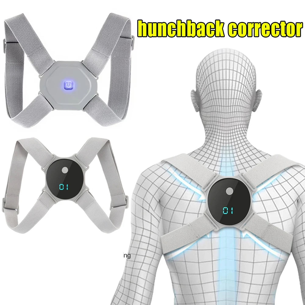 Transform Your Posture with the Adjustable Smart Back Brace - Vibration Reminder for Neck Pain Relief, Perfect for Adults and Kids