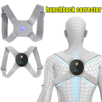 Transform Your Posture with the Adjustable Smart Back Brace - Vibration Reminder for Neck Pain Relief, Perfect for Adults and Kids