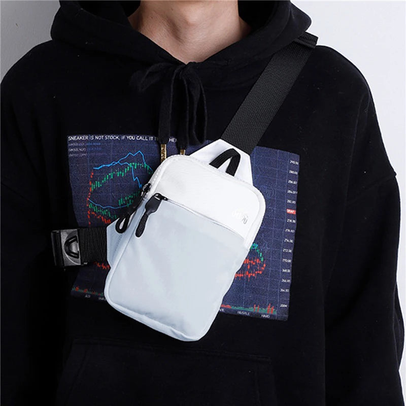 Versatile Sports Chest Bag for Men and Women - Waterproof Crossbody Bag for Outdoor Adventures