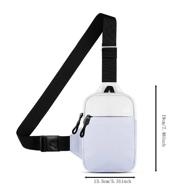 Versatile Sports Chest Bag for Men and Women - Waterproof Crossbody Bag for Outdoor Adventures