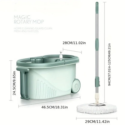 Effortless Cleaning with the Automatic Rotation Labor-Saving Mop and Magic Mop Bucket Set