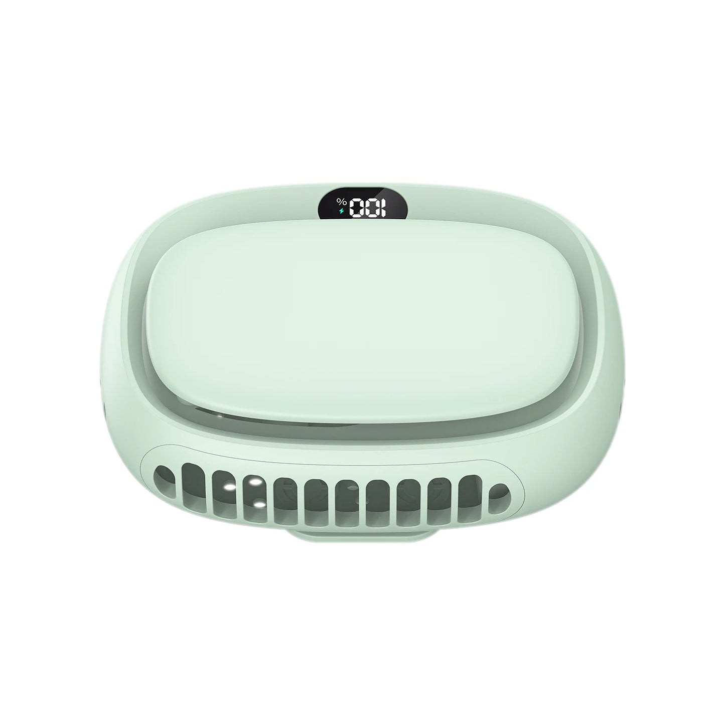 Experience Ultimate Comfort with the 2024 Rechargeable Handheld Mini Fan - Versatile Neck Hanging Design with 5 Speed Settings and Digital Display