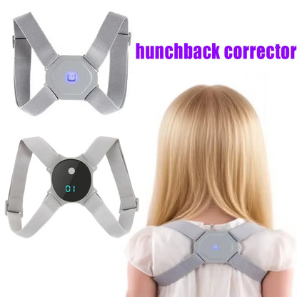 Transform Your Posture with the Adjustable Smart Back Brace - Vibration Reminder for Neck Pain Relief, Perfect for Adults and Kids