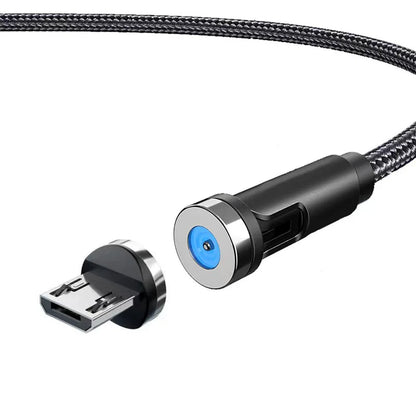 Experience Ultimate Convenience with the 540 Rotate Magnetic Type-C Mobile Phone Charger Cable for iPhone, Samsung, and Xiaomi