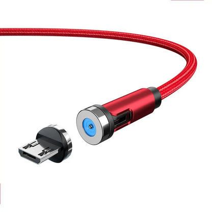 Experience Ultimate Convenience with the 540 Rotate Magnetic Type-C Mobile Phone Charger Cable for iPhone, Samsung, and Xiaomi