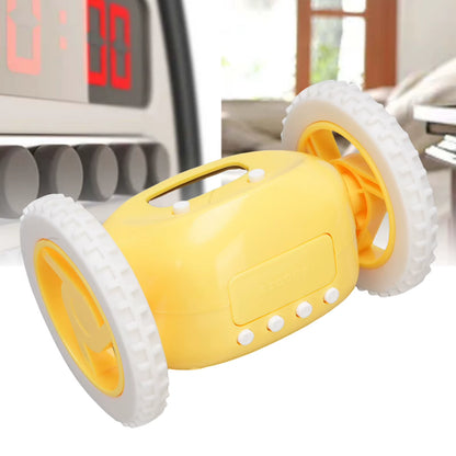 Wake Up on Time with the Extra Loud Alarm Clock on Wheels - Perfect for Heavy Sleepers!