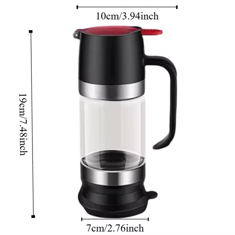 Premium 300 ML Clear Glass Honey Dispenser - Leak-Proof, No Drip Design with Convenient Handle