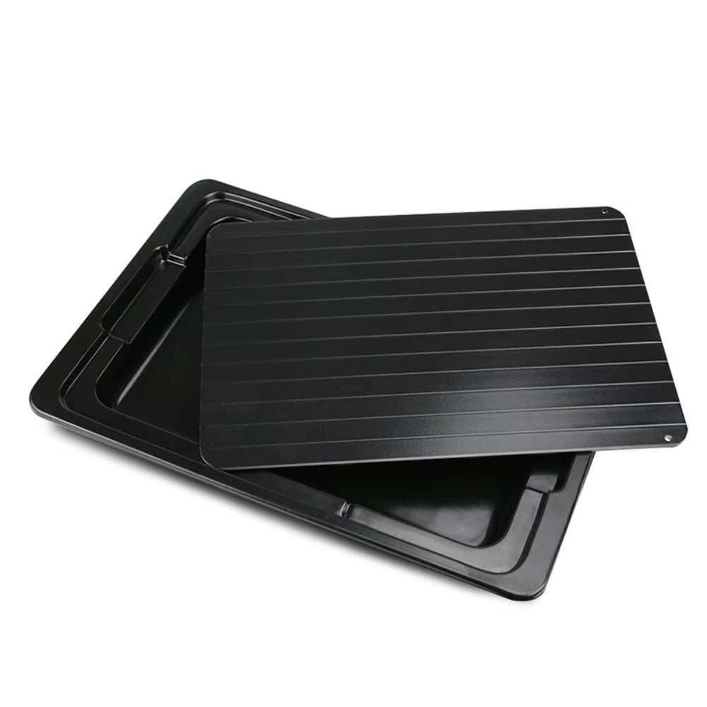 Fast Defrosting Tray with Water Storage - Efficient Thawing Plate for Meat and Frozen Foods